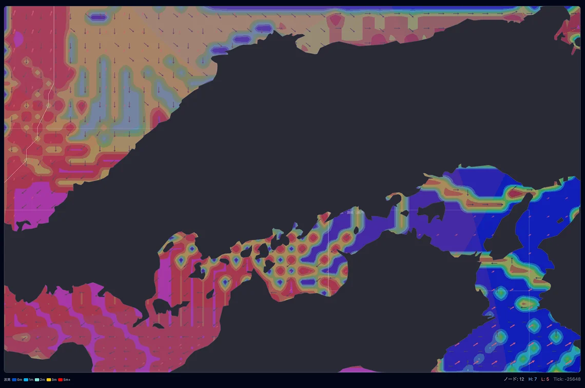 KITAMAE live weather simulation — Sea of Japan atmospheric modeling