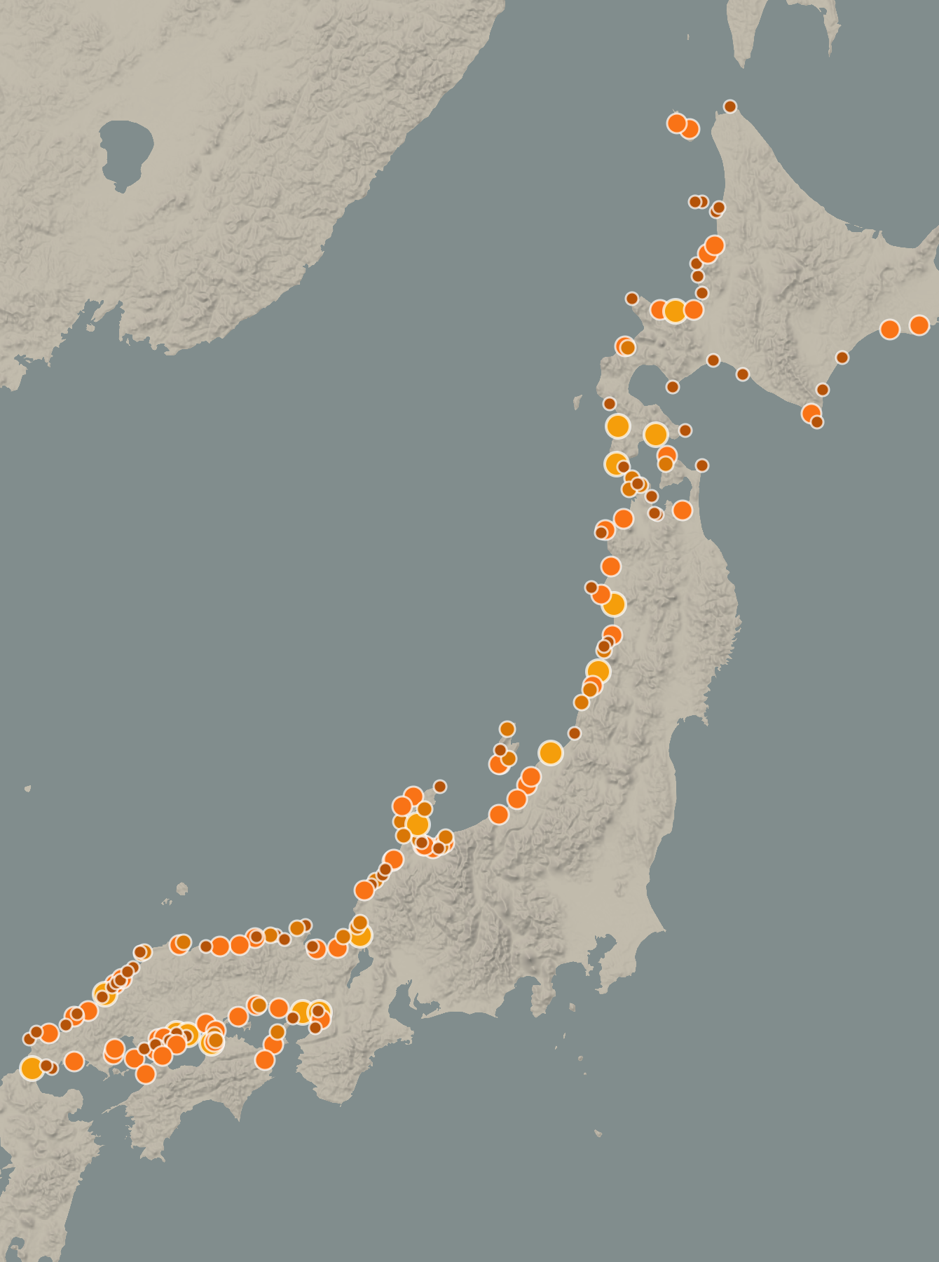 北前船航路の港 — THE COAST